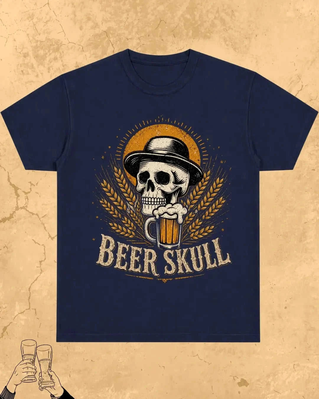 Skull Beer Party T-Shirt Swiftsoul