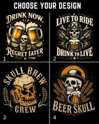 Skull Beer Party T-Shirt Swiftsoul