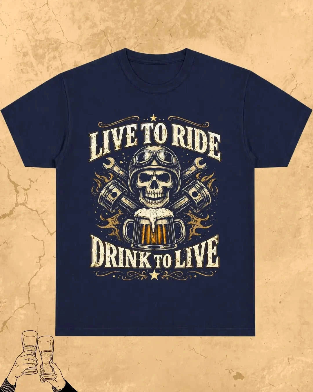 Skull Beer Party T-Shirt Swiftsoul