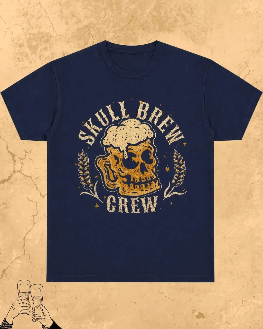 Skull Beer Party T-Shirt Swiftsoul