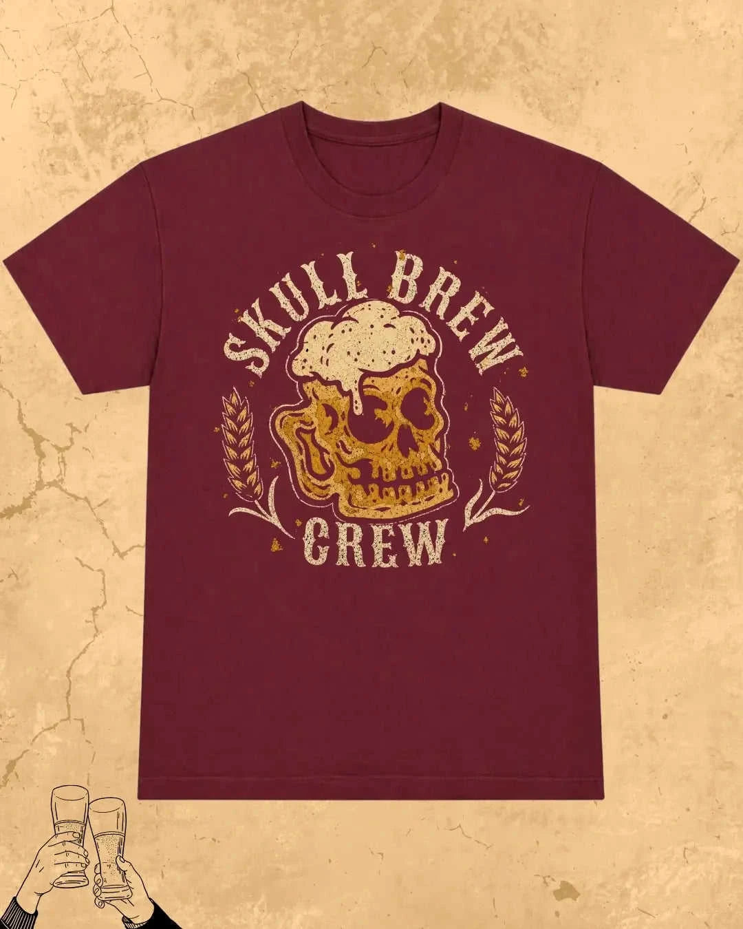 Skull Beer Party T-Shirt Swiftsoul