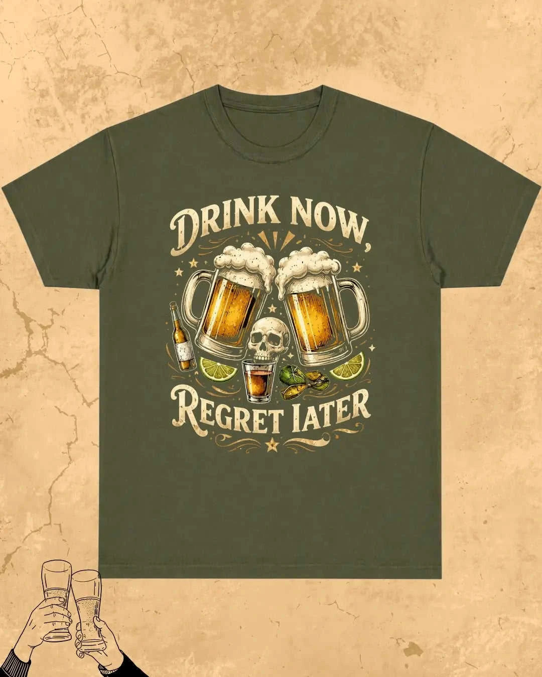 Skull Beer Party T-Shirt Swiftsoul