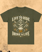 Skull Beer Party T-Shirt Swiftsoul