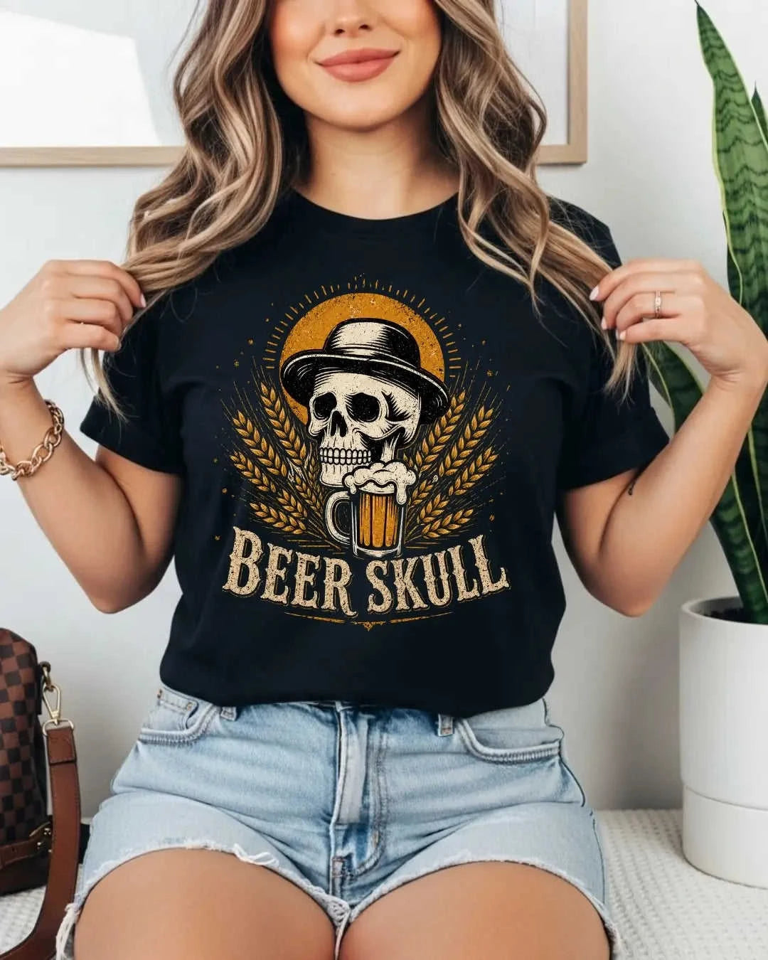 Skull Beer Party T-Shirt Swiftsoul