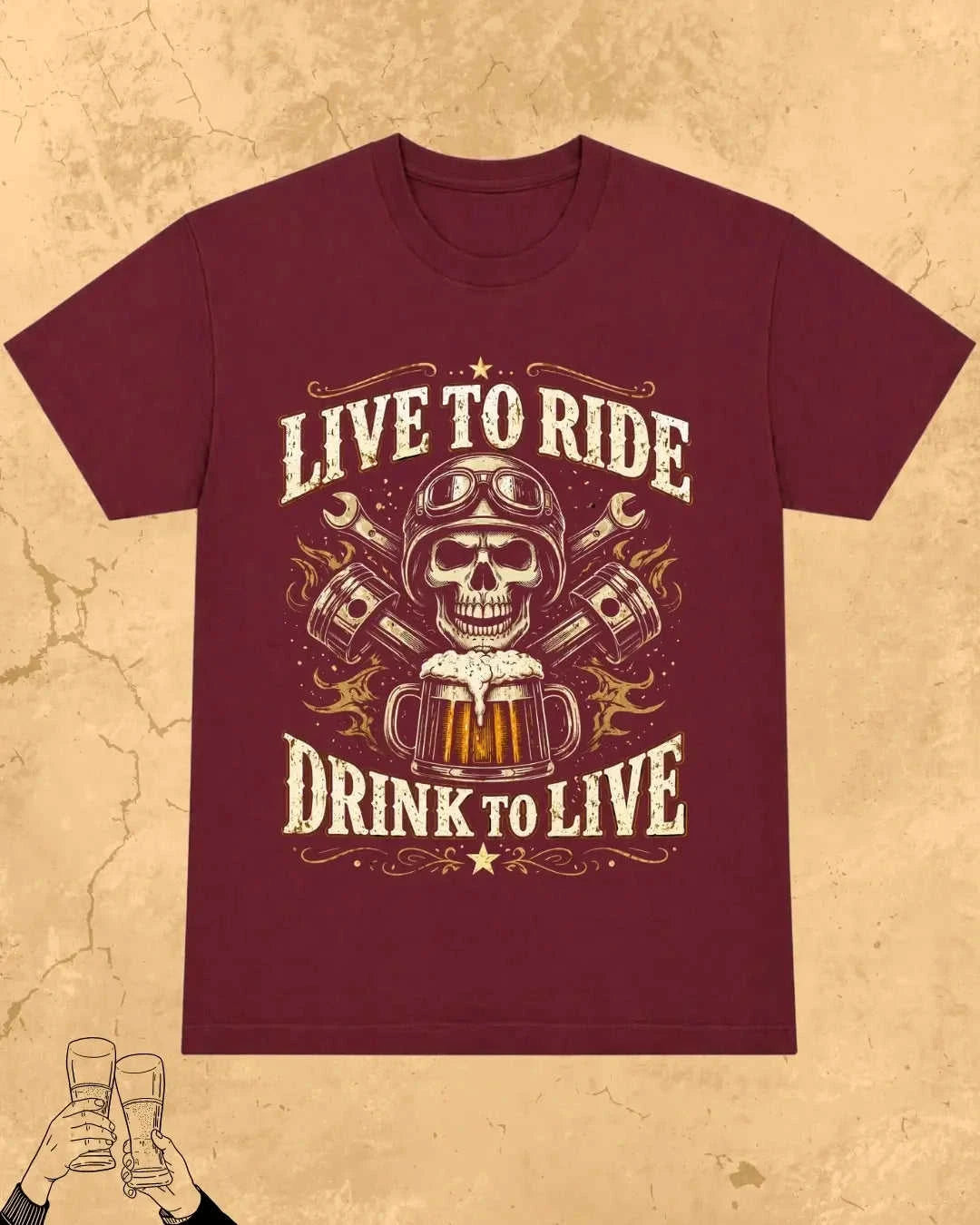 Skull Beer Party T-Shirt Swiftsoul