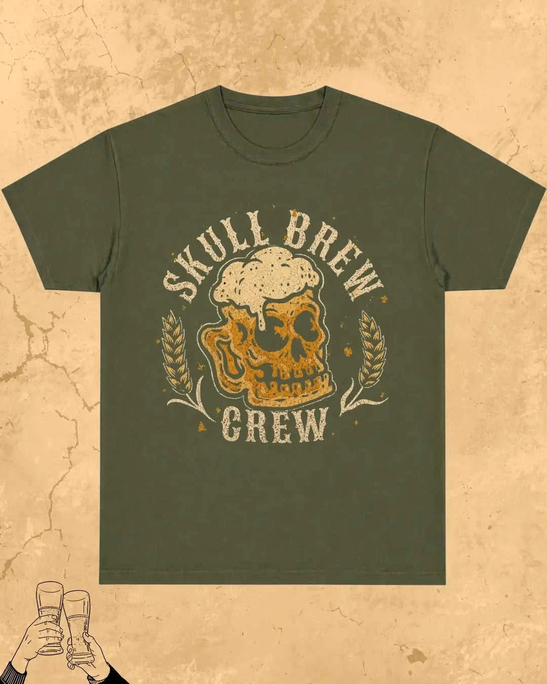 Skull Beer Party T-Shirt Swiftsoul