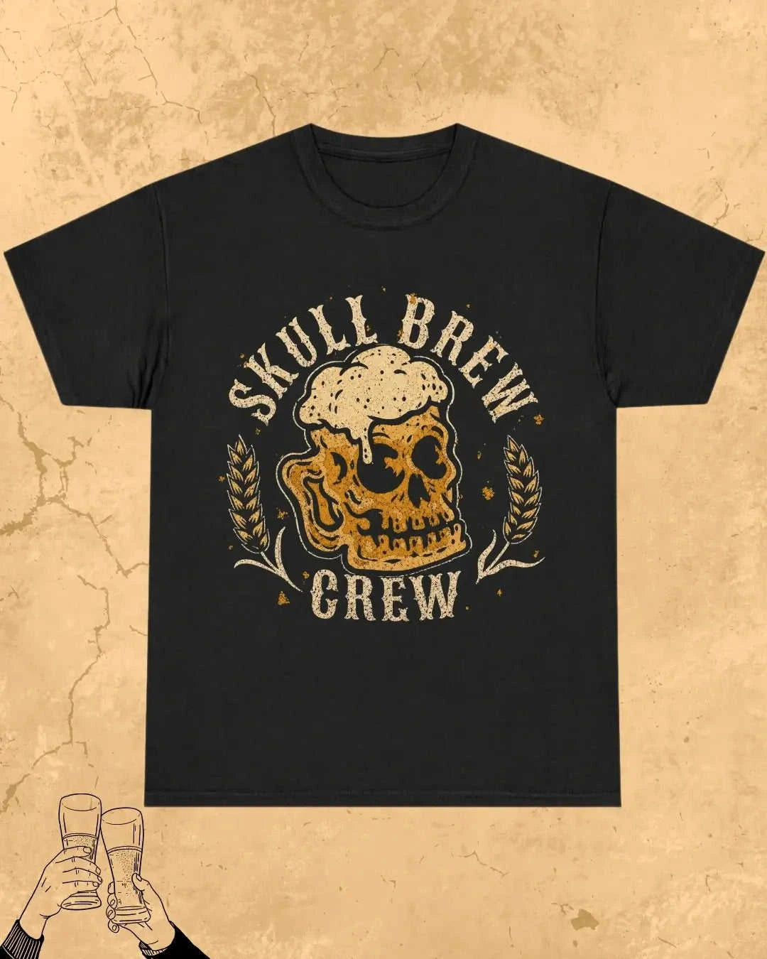 Skull Beer Party T-Shirt Swiftsoul