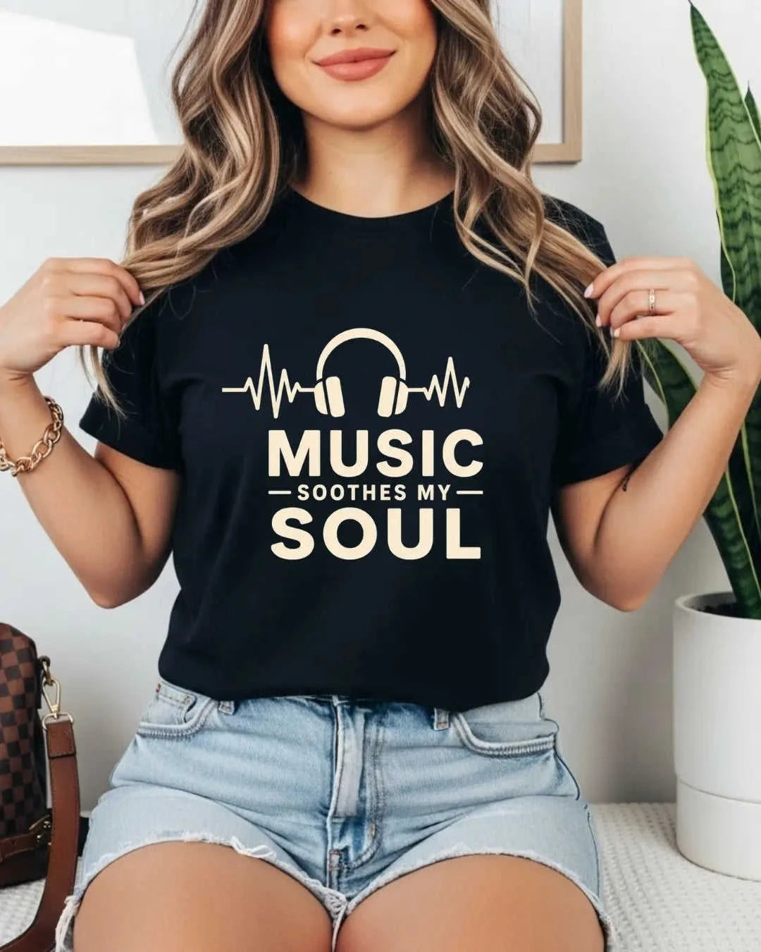 Soul Escape Music Cotton T-Shirt Swiftsoul