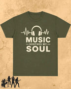 Soul Escape Music Cotton T-Shirt Swiftsoul