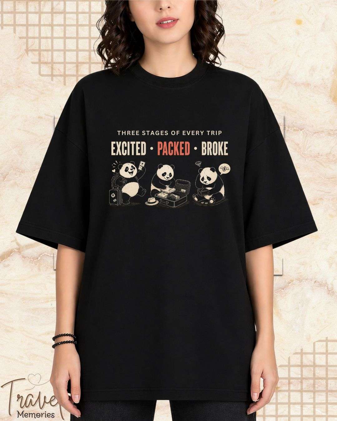 Three Stages of Every Trip Series 2 Travel Cotton Tshirt Swiftsoul 