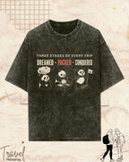 Three Stages of Every Trip Series 2 Travel Cotton Tshirt Swiftsoul 