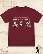 Three Stages of Every Trip Series 2 Travel Cotton Tshirt Swiftsoul 