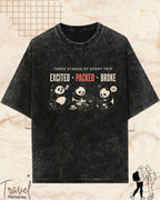 Three Stages of Every Trip Series 2 Travel Cotton Tshirt Swiftsoul 