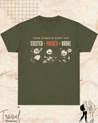Three Stages of Every Trip Series 2 Travel Cotton Tshirt Swiftsoul 