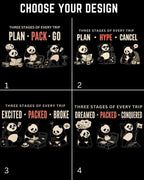 Three Stages of Every Trip Series 2 Travel Cotton Tshirt Swiftsoul 
