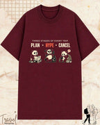 Three Stages of Every Trip Series 2 Travel Cotton Tshirt Swiftsoul 