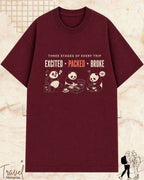 Three Stages of Every Trip Series 2 Travel Cotton Tshirt Swiftsoul 