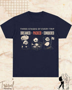 Three Stages of Every Trip Series 2 Travel Cotton Tshirt Swiftsoul 