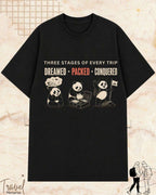 Three Stages of Every Trip Series 2 Travel Cotton Tshirt Swiftsoul 