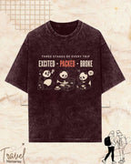 Three Stages of Every Trip Series 2 Travel Cotton Tshirt Swiftsoul 