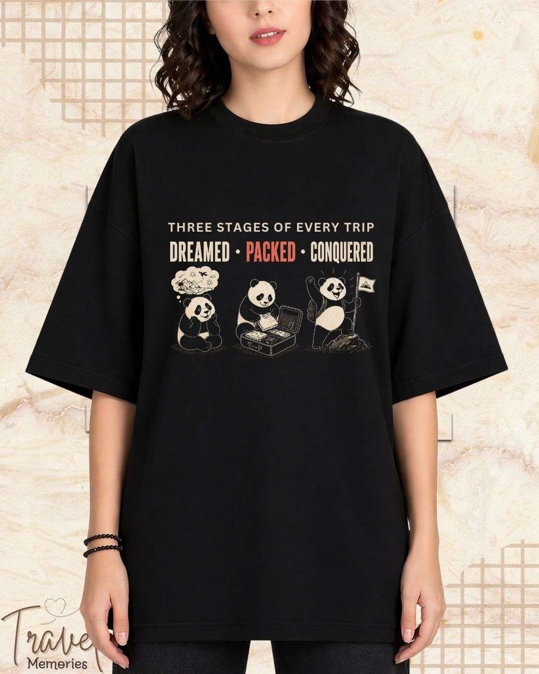 Three Stages of Every Trip Series 2 Travel Cotton Tshirt Swiftsoul 