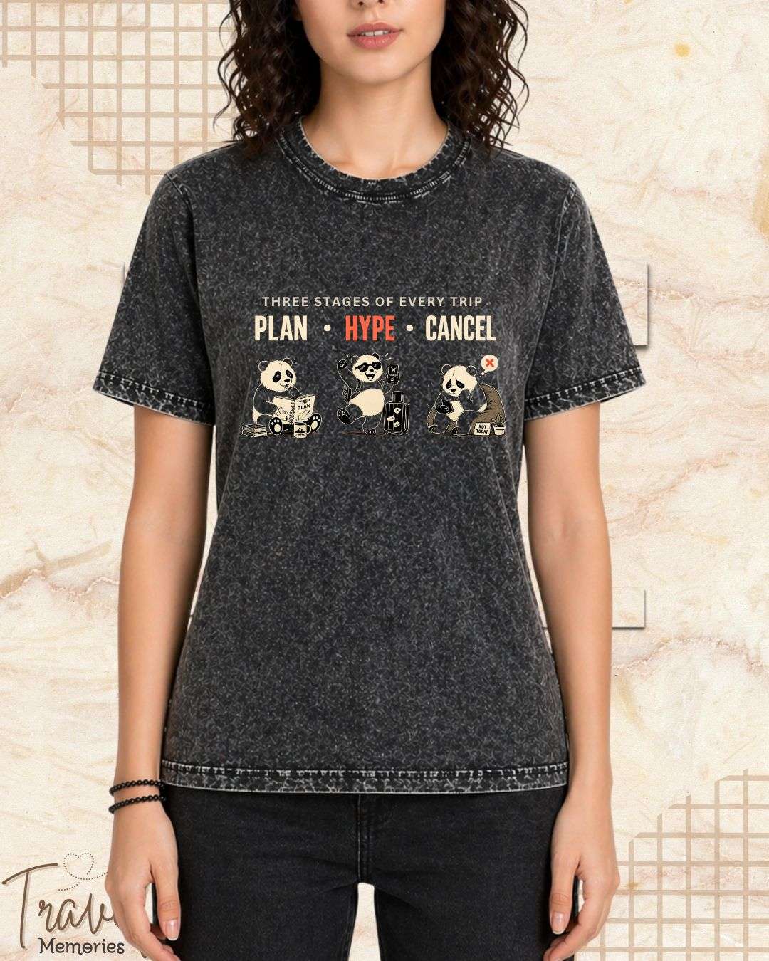 Three Stages of Every Trip Series 2 Travel Cotton Tshirt Swiftsoul 