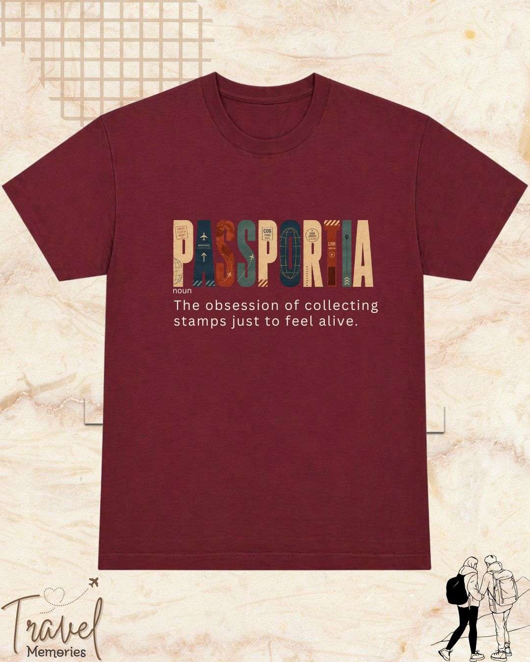Travel Dictionary Cotton Tshirt Billien LLC 