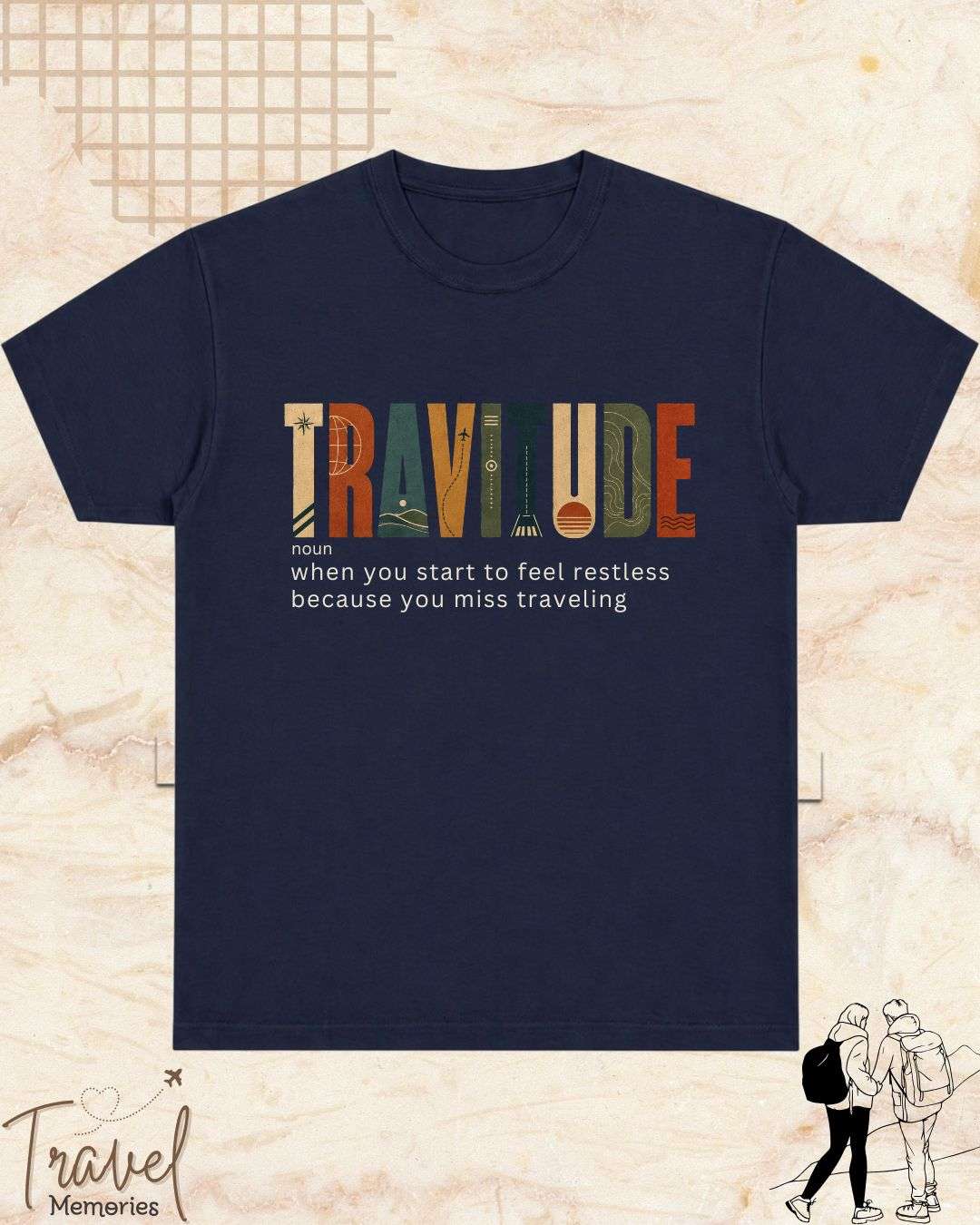Travel Dictionary Cotton Tshirt Swiftsoul 