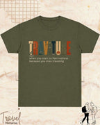 Travel Dictionary Cotton Tshirt Swiftsoul 