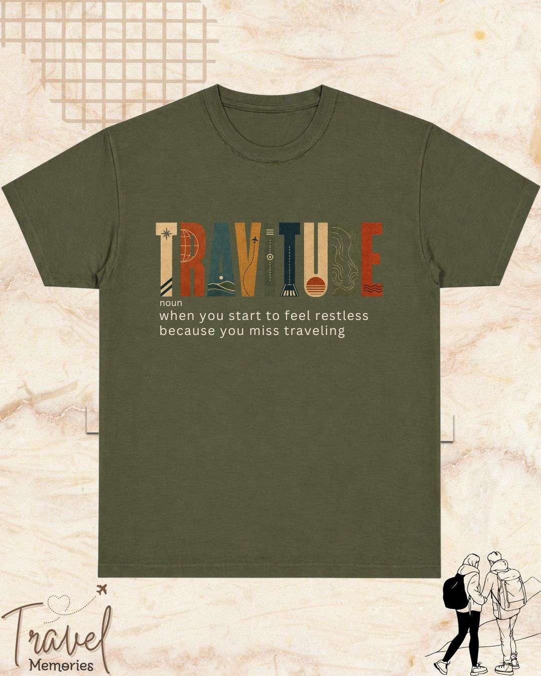 Travel Dictionary Cotton Tshirt Swiftsoul 