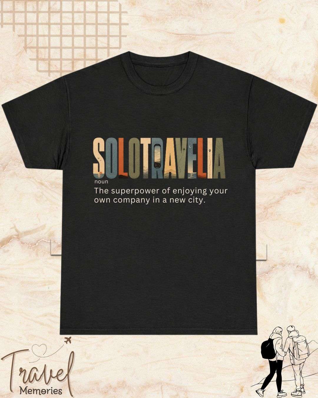 Travel Dictionary Cotton Tshirt Swiftsoul 