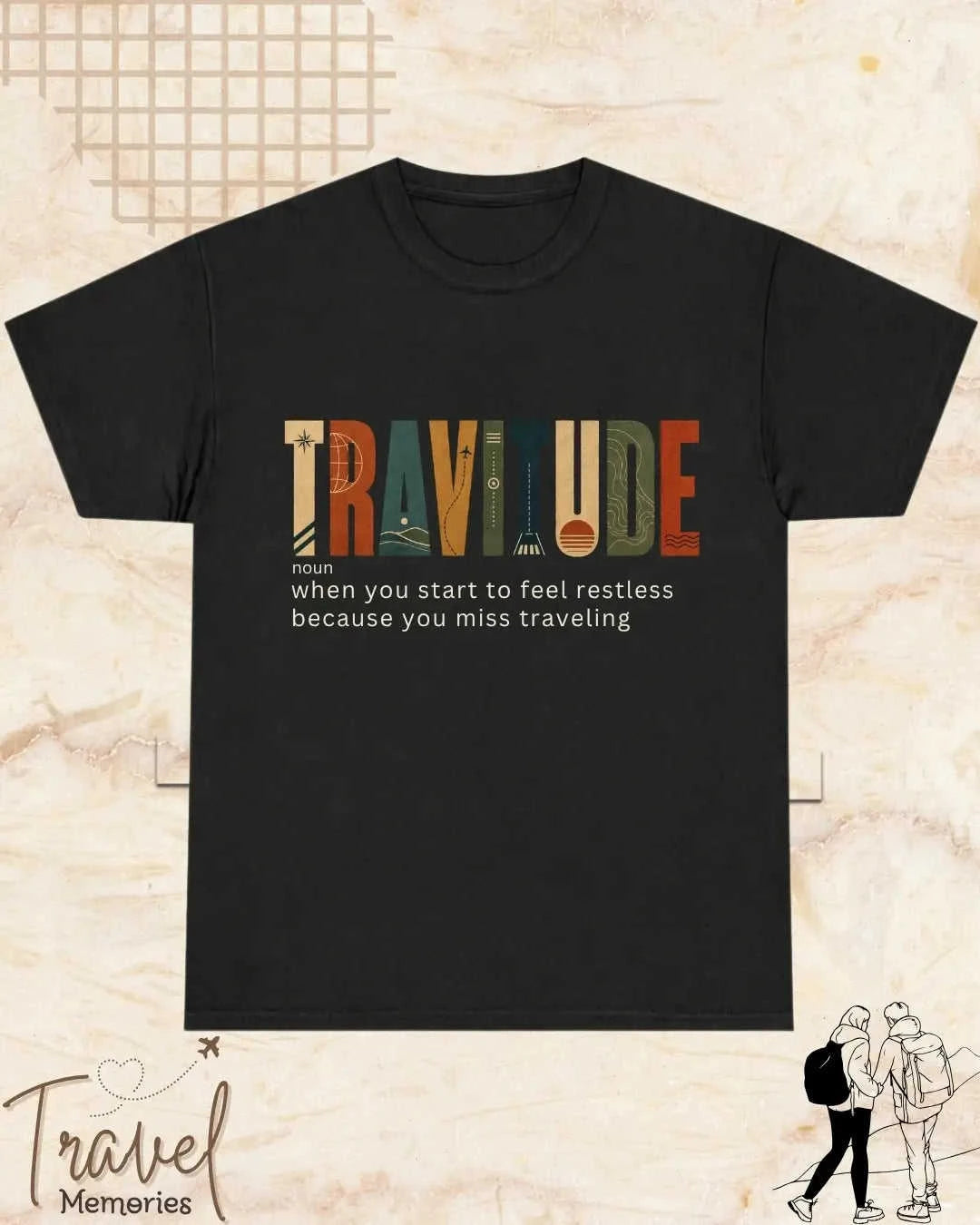 Travel Dictionary Cotton Tshirt Swiftsoul