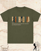Travel Dictionary Cotton Tshirt Swiftsoul 