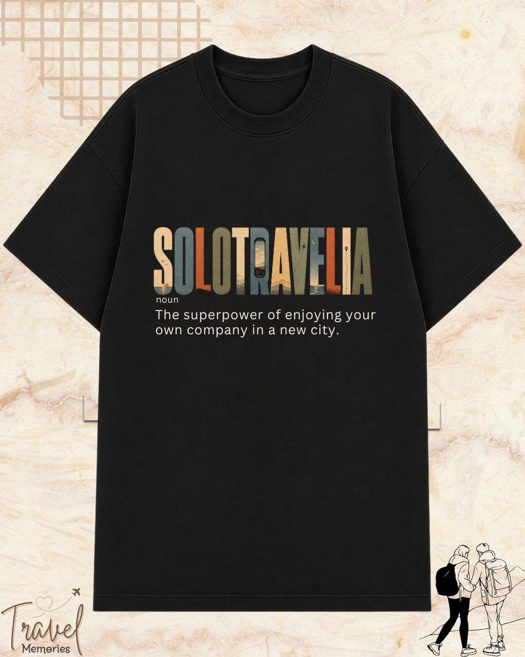 Travel Dictionary Cotton Tshirt Swiftsoul 