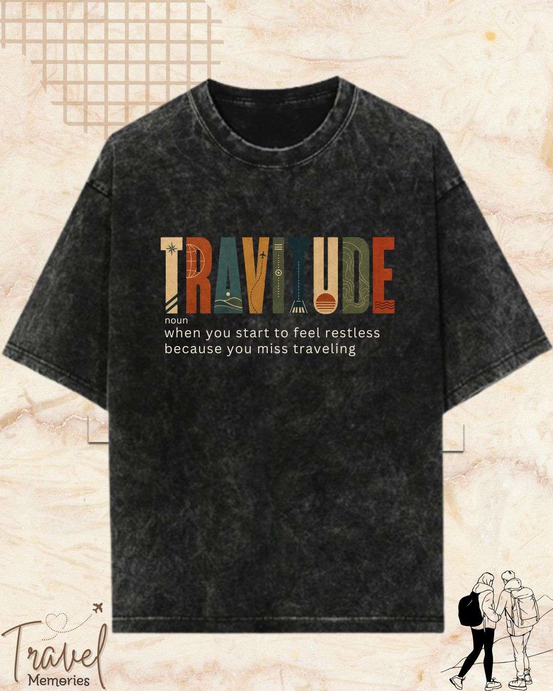 Travel Dictionary Cotton Tshirt Swiftsoul 