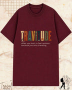Travel Dictionary Cotton Tshirt Swiftsoul 