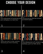 Travel Dictionary Cotton Tshirt Swiftsoul 