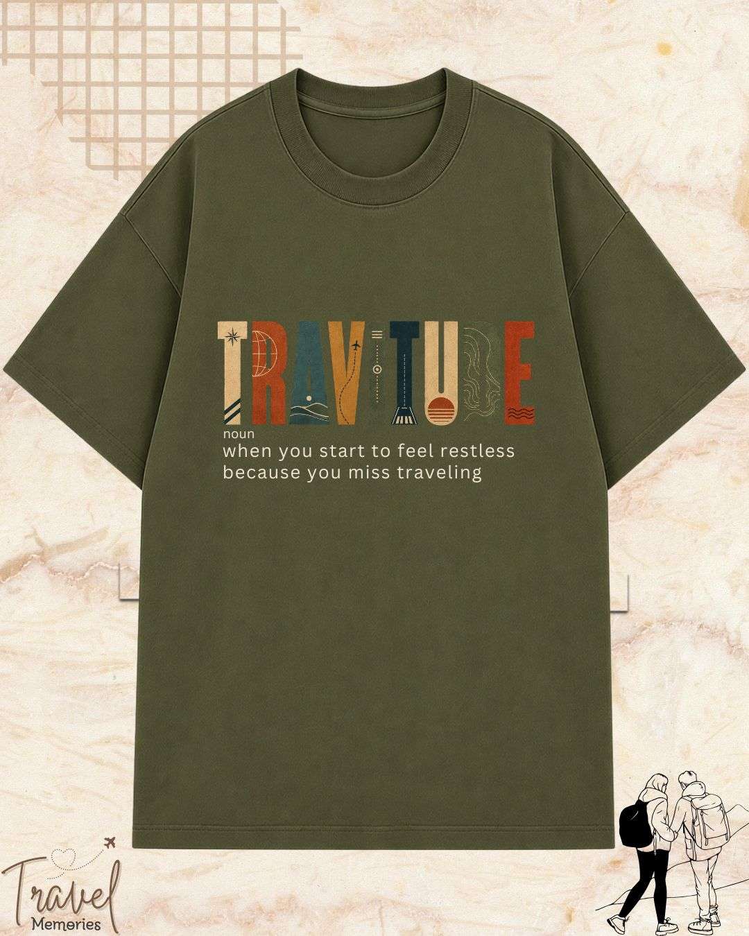 Travel Dictionary Cotton Tshirt Swiftsoul 