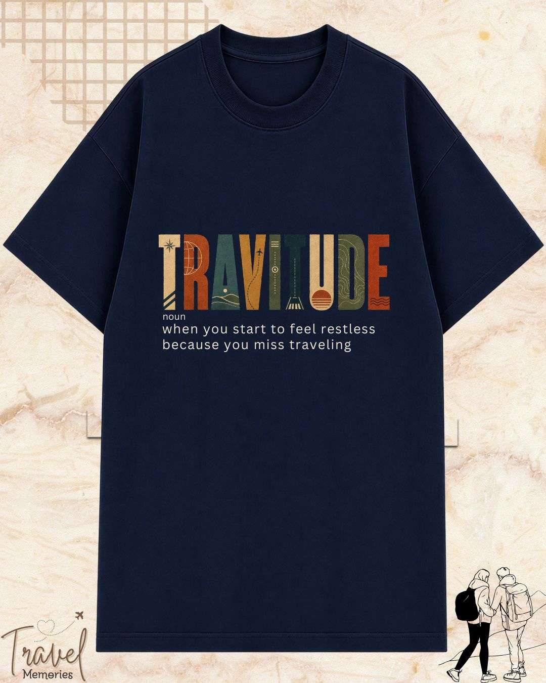 Travel Dictionary Cotton Tshirt Swiftsoul 