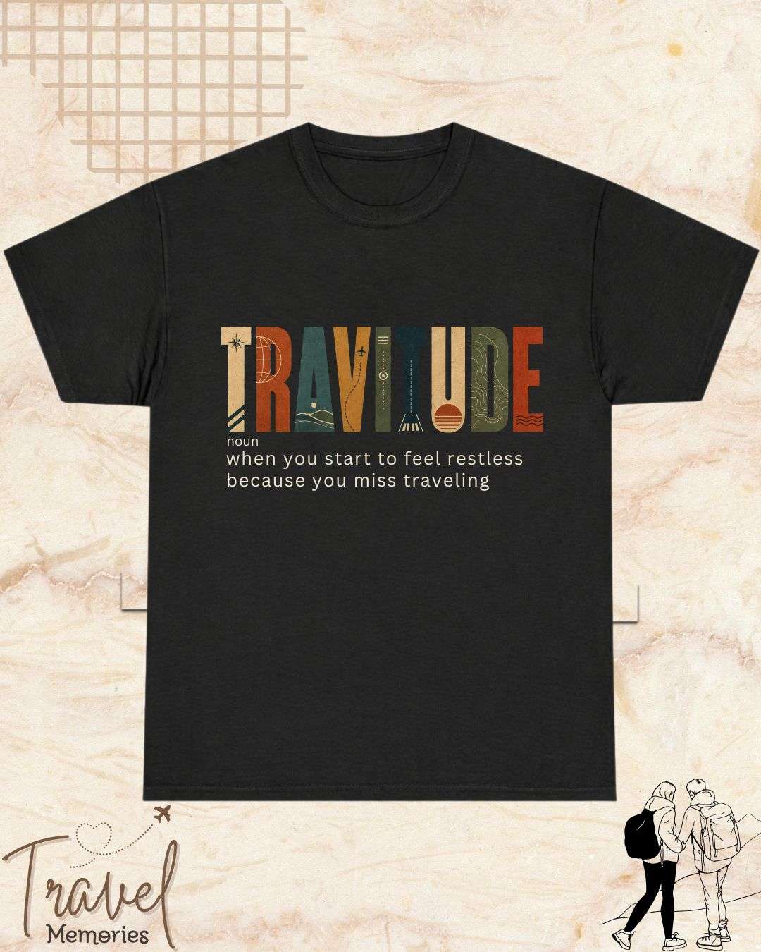 Travel Dictionary Cotton Tshirt Swiftsoul 