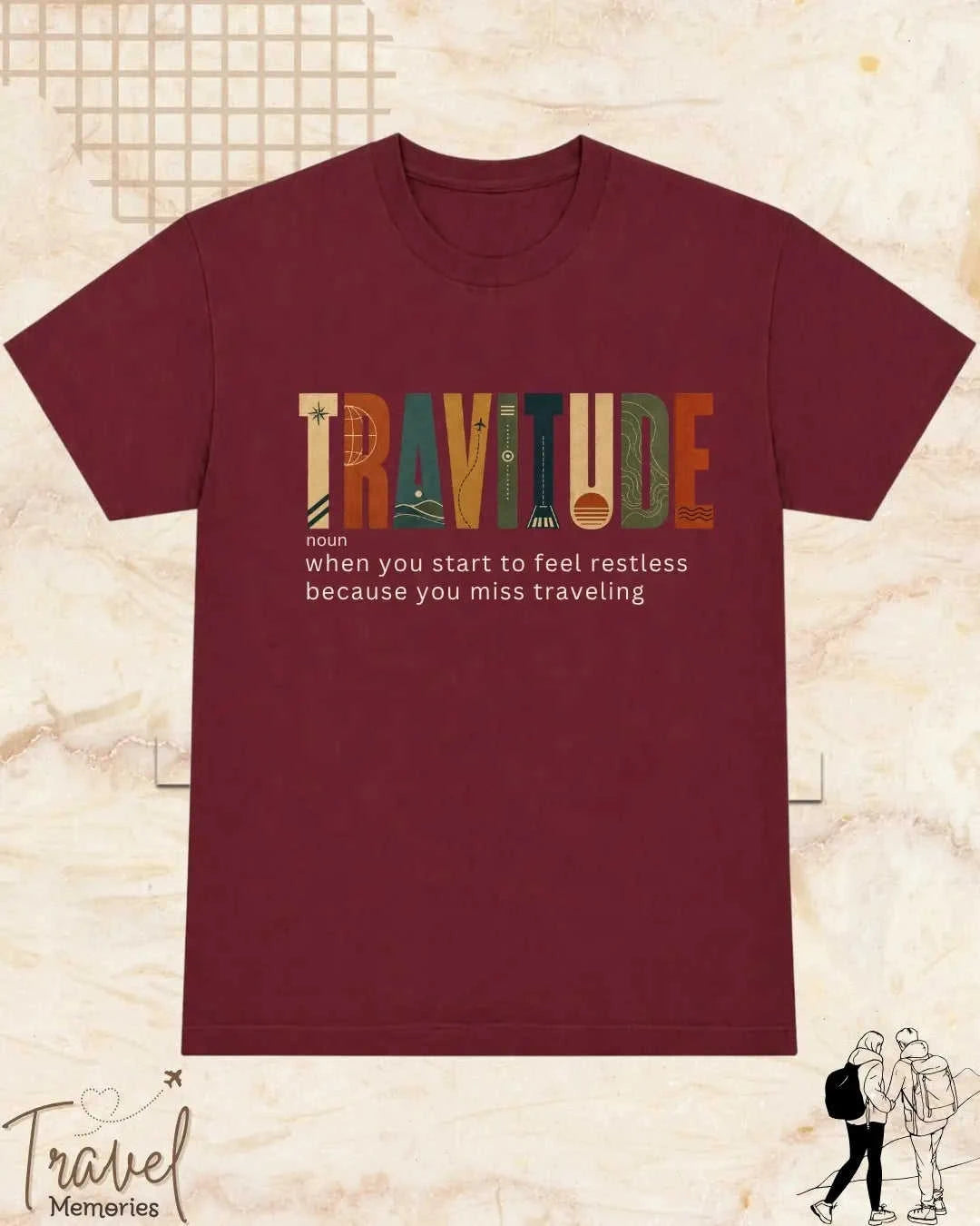 Travel Dictionary Cotton Tshirt Swiftsoul