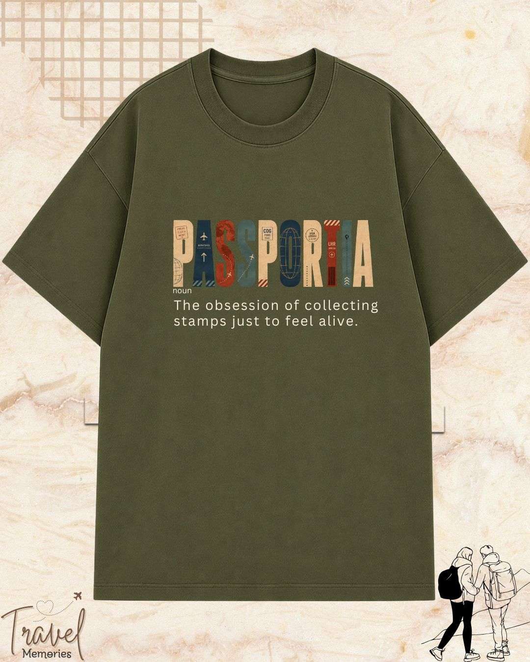 Travel Dictionary Cotton Tshirt Swiftsoul 