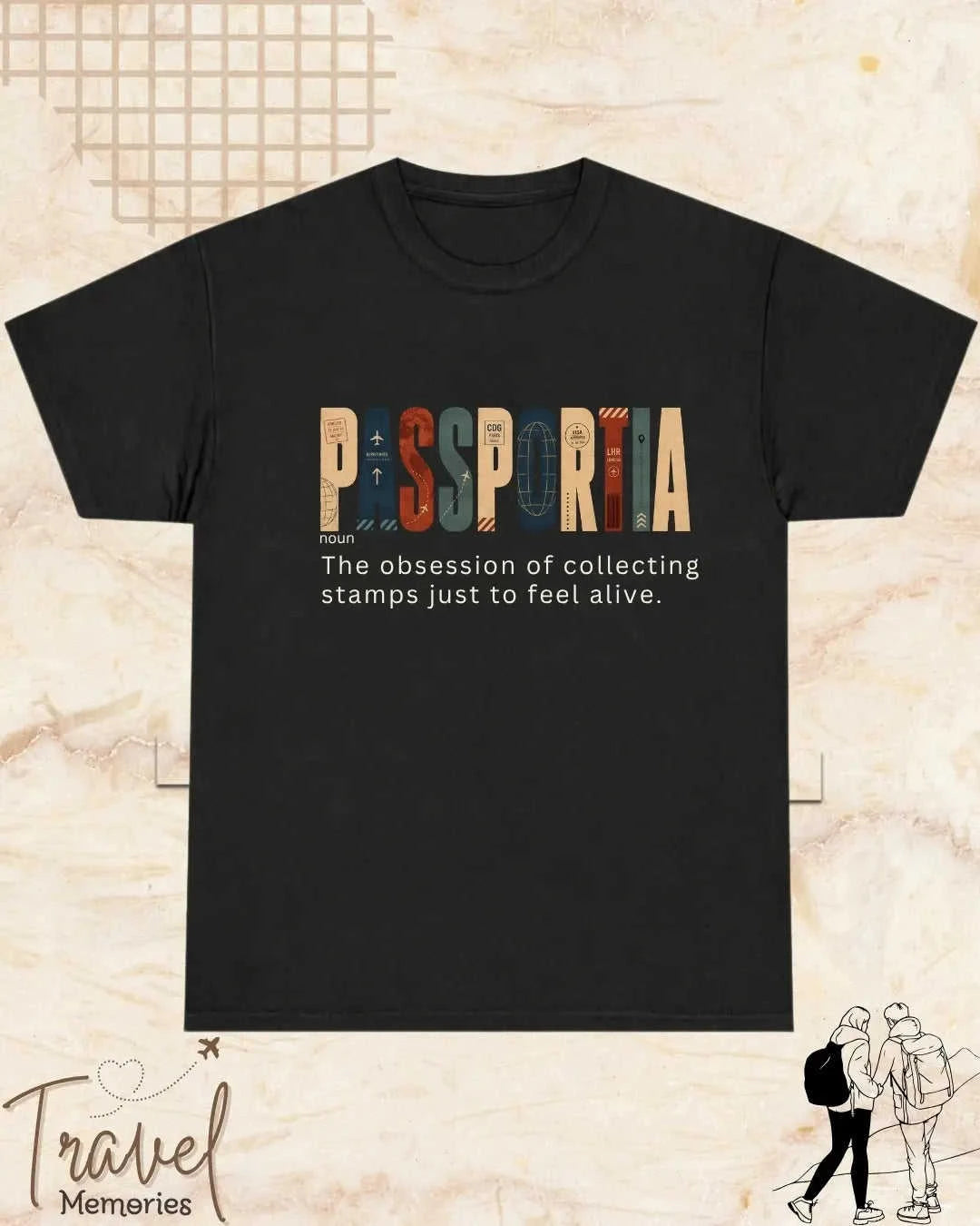 Travel Dictionary Cotton Tshirt Swiftsoul