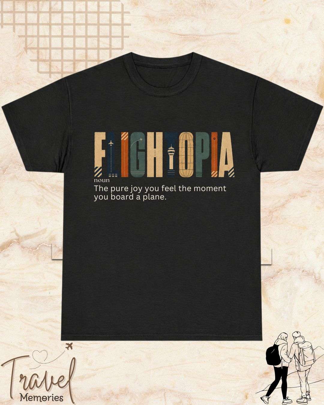 Travel Dictionary Cotton Tshirt Swiftsoul 