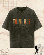 Travel Dictionary Cotton Tshirt Swiftsoul 