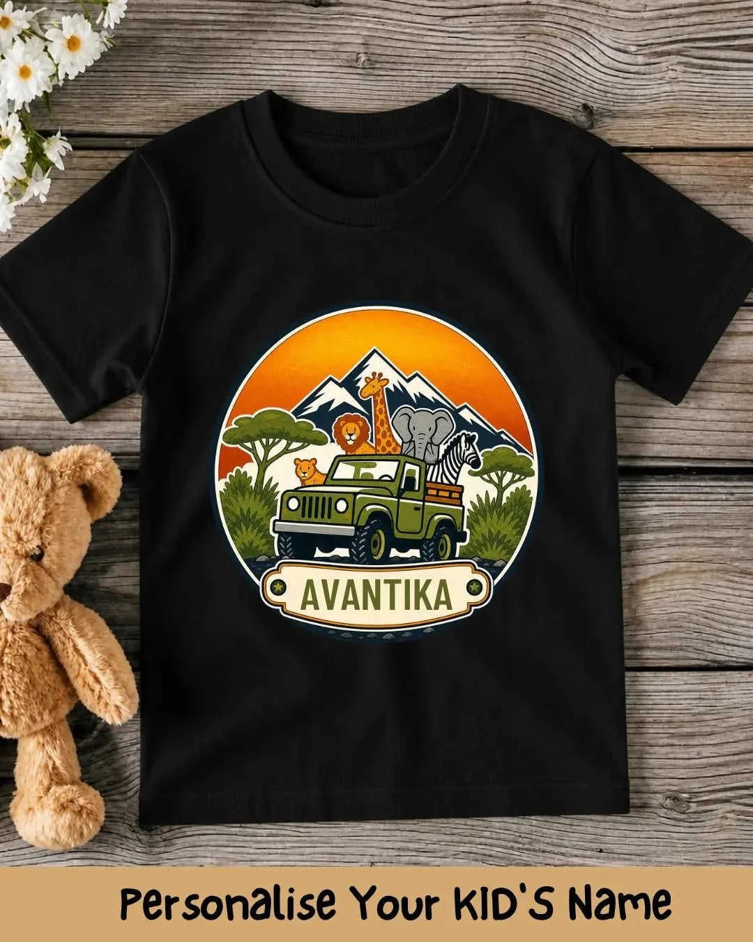 Vintage Adventure Custom Kid Cotton Tee Swiftsoul 