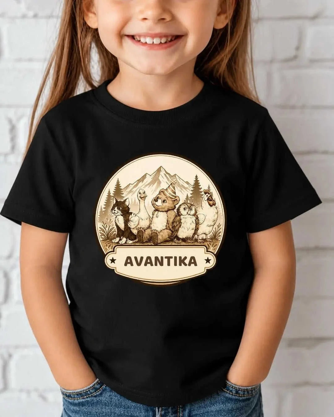 Vintage Adventure Custom Kid Cotton Tee Swiftsoul 