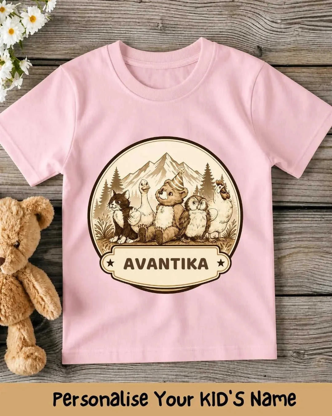 Vintage Adventure Custom Kid Cotton Tee Swiftsoul 