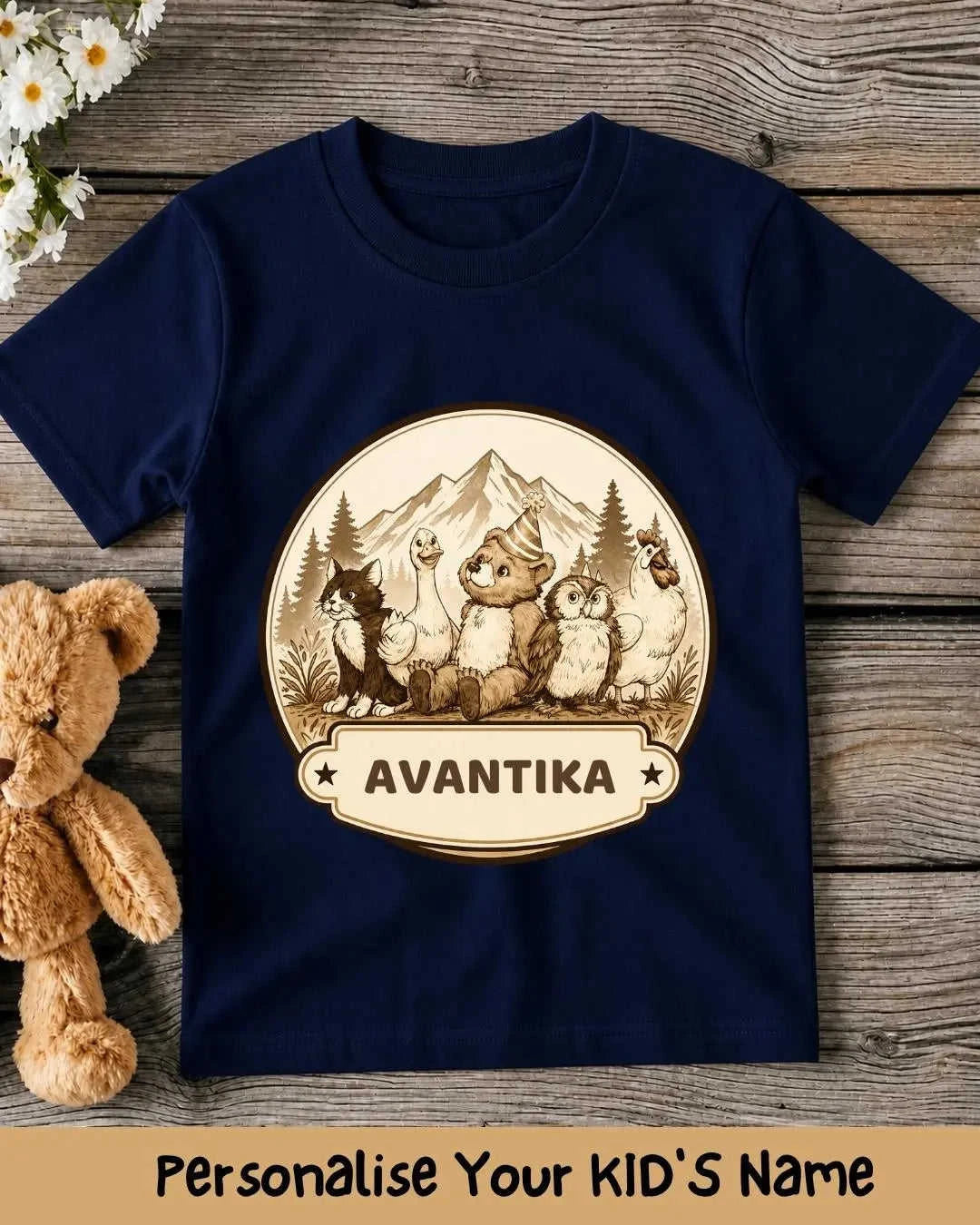Vintage Adventure Custom Kid Cotton Tee Swiftsoul 