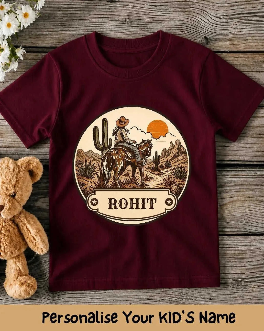 Vintage Adventure Custom Kid Cotton Tee Swiftsoul 